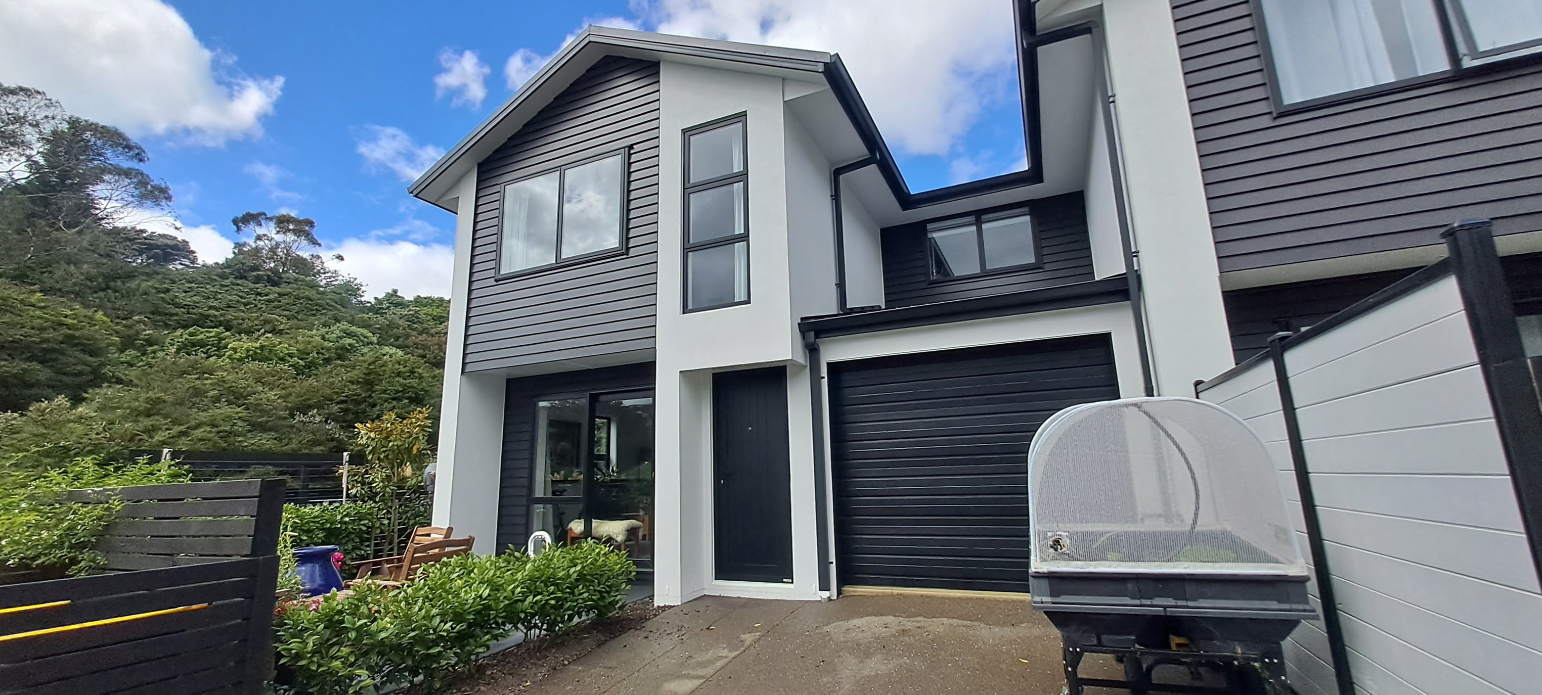 Modern house with garage